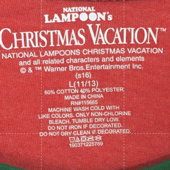 NWT National Lampoon's Christmas Vacation Raglan Tee - Red - Large - Picture 7 of 9